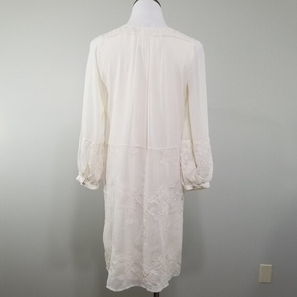 Anthropologie Tiny Petites Womens Embroidered Overlay Dress New Size XSP $148 - Picture 7 of 14
